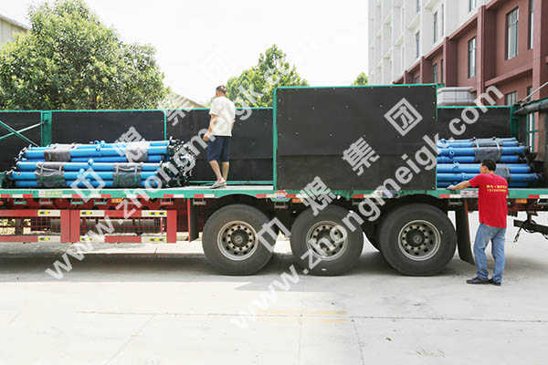 中煤集团一批悬浮式单体液压支柱发往山西长治